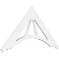 Ekena Millwork Pitch Stanford Architectural Grade PVC Gable Pediment, 36"W x 18"H x 1"P (12/12) GPP036X018X100STA